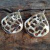 Sterling drop earrings, Large drop earrings, Statement earrings, earrings for women