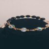 Double Sided Crystal & Jet Black Beaded Bracelet