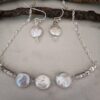 Fresh Water Lentil Pearls Necklace Set