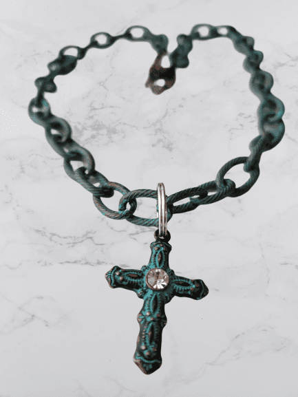 A Beautiful OOAK Cross Necklace~Handmade by Lusmysticjewels - Image 2