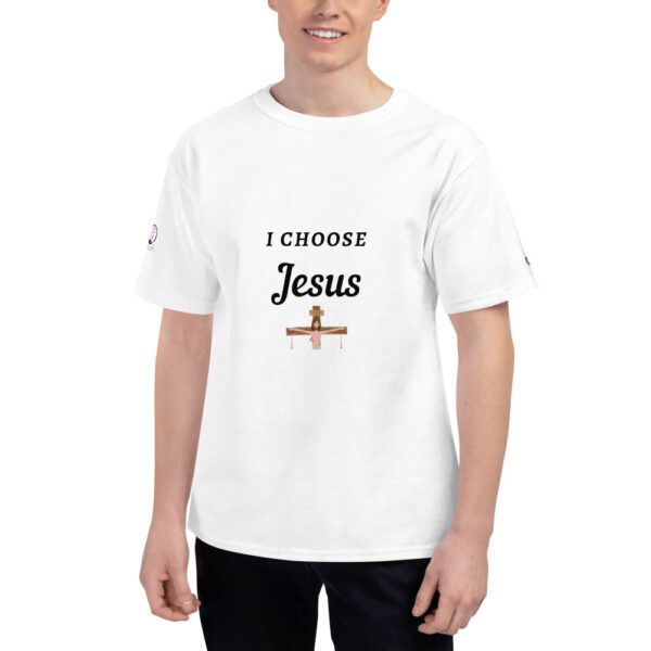 Men's I Choose Jesus Champion T-Shirt - Image 2