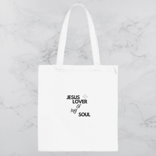 Jesus Lover Of My Soul Tote Bag - Image 3