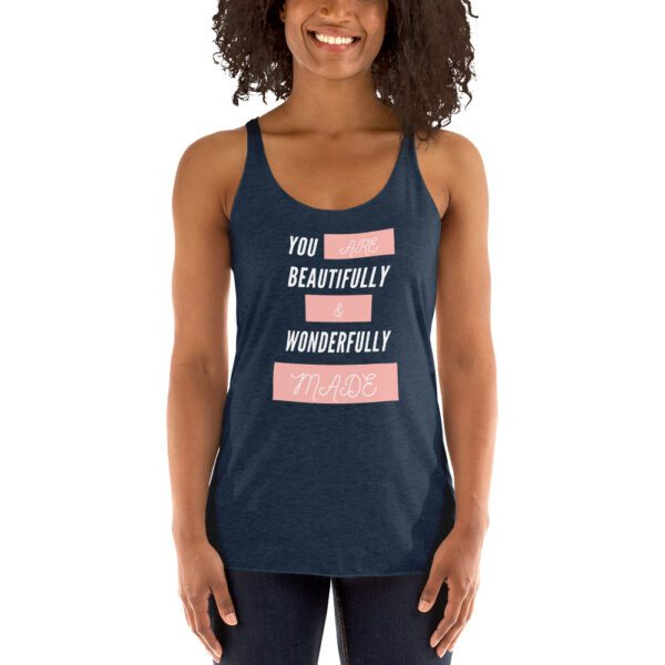 You Are Beautifully And Wonderfully Made Women's Racerback Tank - Image 7