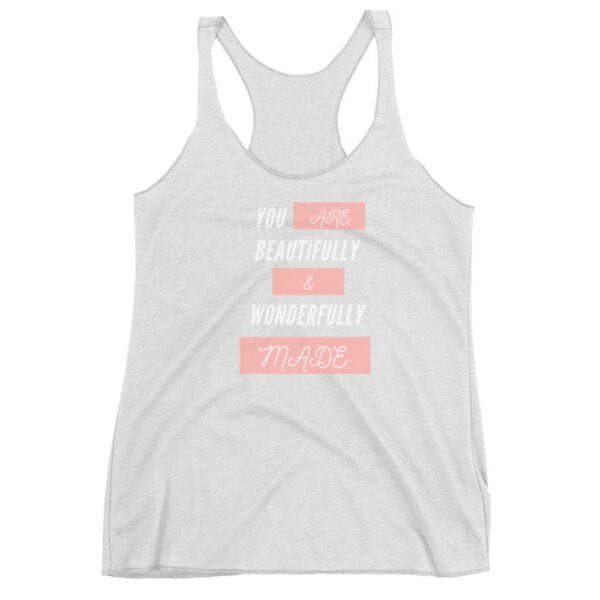 You Are Beautifully And Wonderfully Made Women's Racerback Tank - Image 9
