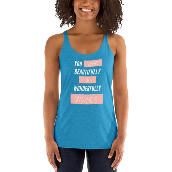 You Are Beautifully And Wonderfully Made Women's Racerback Tank - Image 6