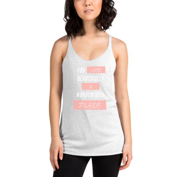 You Are Beautifully And Wonderfully Made Women's Racerback Tank - Image 8