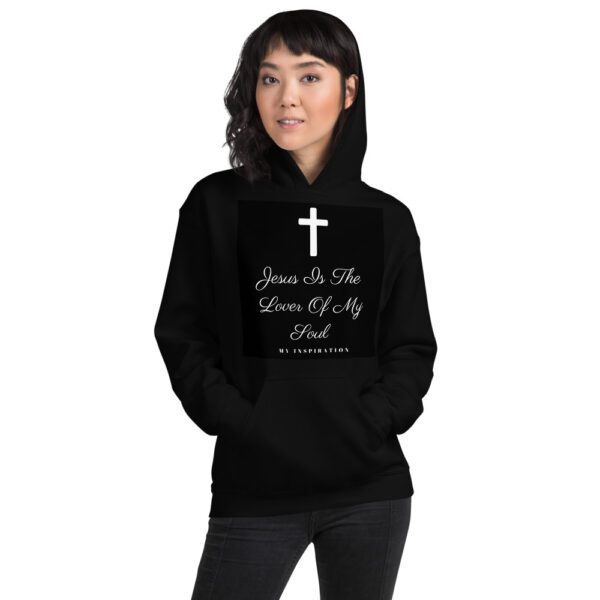 Jesus Lover Of My Soul Cross Unisex Hoodie - Image 3