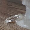 Moonstone ring, Silver stacking rings, Sterling silver, June Birthstone, Rustic ring, birthstone ring
