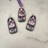 Purple House Necklace Set