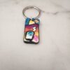 Multicolored House Key Chain