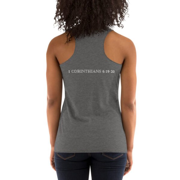 I Have The Courage To Workout Women's Racer back Tank - Image 4