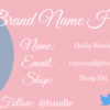 Floral Dress Brand Business Card