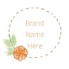 Orange Floral Brand Logo
