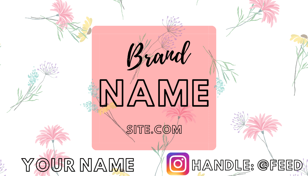 Wild Flower Brand Business Card