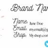 Floral Circle Brand Business Card