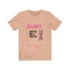 Quiet Time of Coffee Bible and Prayer Unisex Jersey Short Sleeve Tee