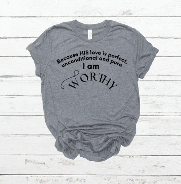 I Am Worthy T-shirt - Image 2