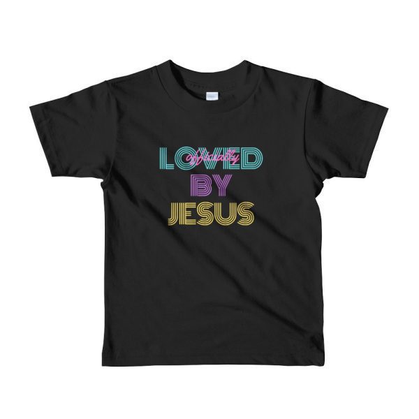 Loved By Jesus short sleeve kids t-shirt