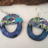 Half Round Retro Earrings