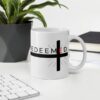 Redeemed by the blood of Jesus Mug