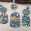 Blue Retro Necklace set