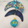 Blue Retro Moon Pendant