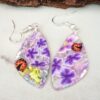 Mini Purple Flowers Earrings