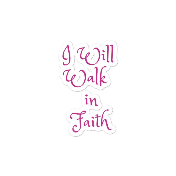 I will walk in Faith Stickers - Image 3