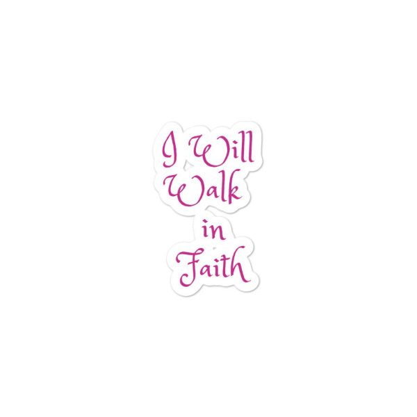 I will walk in Faith Stickers - Image 2