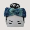 Seed Stitch Headband Earwarmer Blues