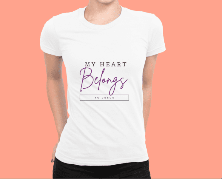My Heart Belongs To God Short-Sleeve Unisex T-Shirt - Image 8