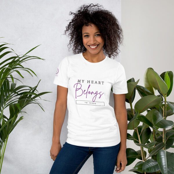 My Heart Belongs To God Short-Sleeve Unisex T-Shirt - Image 3