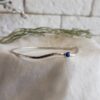Layered bracelet, Silver bangle bracelets for women, Lapis Lazuli bangle, Gemstone bangle, stacking bracelet