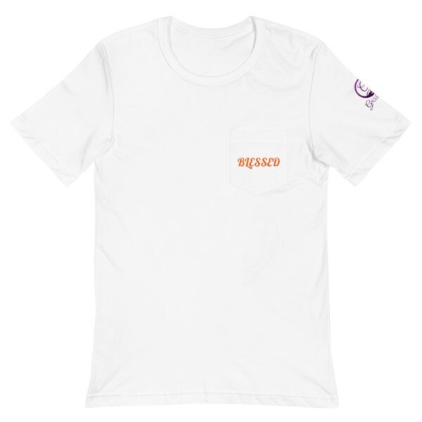 Blessed Unisex Pocket T-Shirt - Image 6