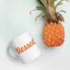 Blessed White Glossy Mug