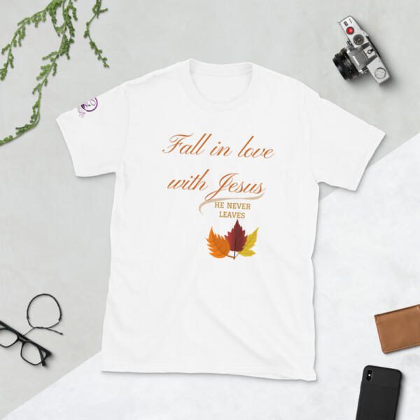 Fall In Love With Jesus Short-Sleeve Unisex T-Shirt - Image 8
