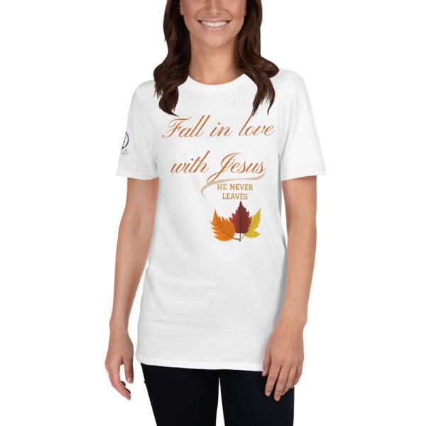 Fall In Love With Jesus Short-Sleeve Unisex T-Shirt - Image 5