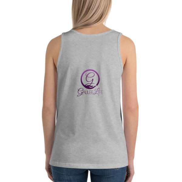 Powered by Jesus Christ Unisex Tank Top - Image 7
