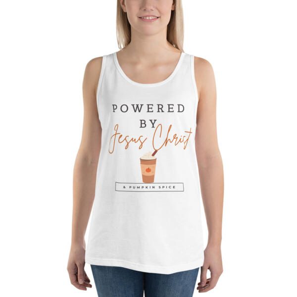 Powered by Jesus Christ Unisex Tank Top