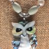 Mother of Pear Owl Necklace