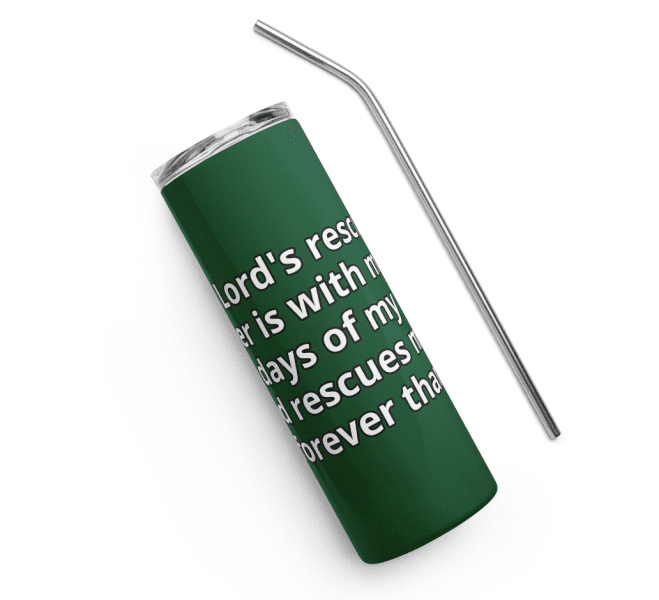 The Lord's Rescuing Power Stainless Steel Tumbler - Image 2