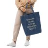 Psalm 31:24 Organic Denim Tote Bag
