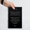 Prayer to God Spiral Notebook - Black