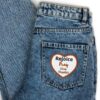 Rejoice Pray Give Thanks Embroidered Patches - Heart - 3.1″×2.8″