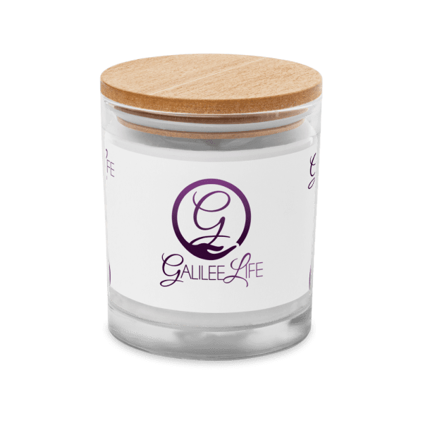 GL Logo Glass Jar Unscented Candle - Image 3