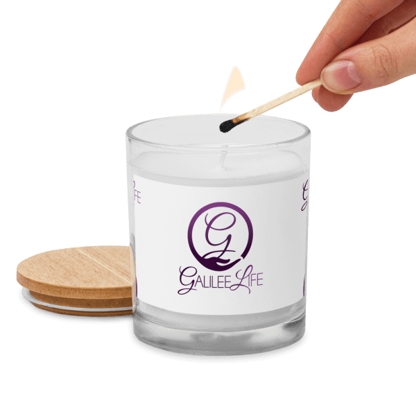 GL Logo Glass Jar Unscented Candle - Image 2