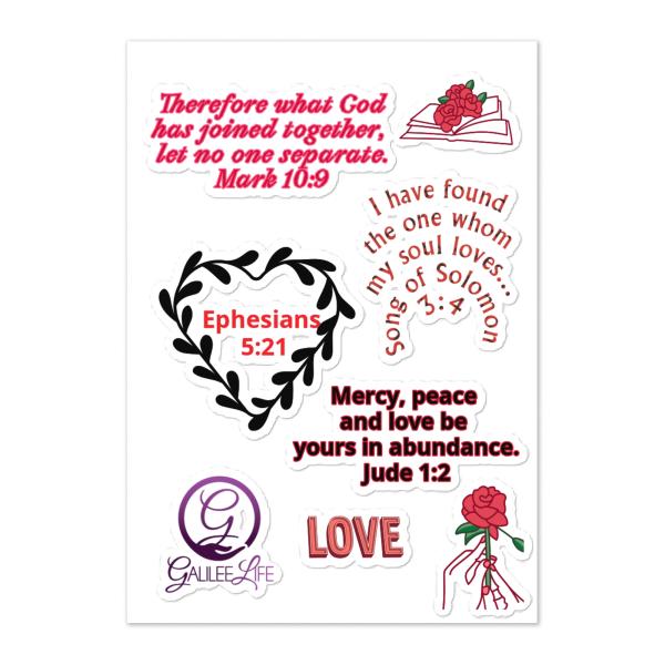 Christian Celebrate Love Sticker Pack