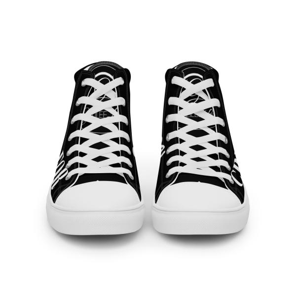 Created For His Glory Men’s Black High Top Canvas Shoes - Image 2