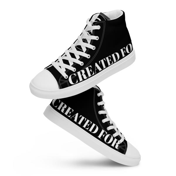 Created For His Glory Men’s Black High Top Canvas Shoes - Image 6