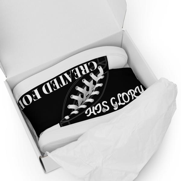 Created For His Glory Men’s Black High Top Canvas Shoes - Image 10